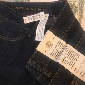 Denim boot cut jeans from Talbots